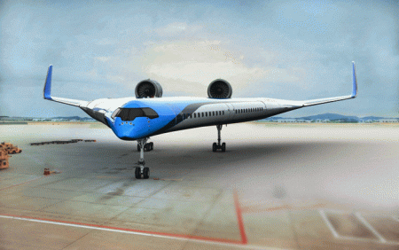 KLM projeta aeronave do futuro